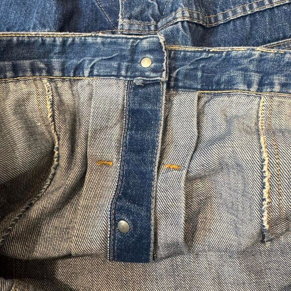 Vintage 1960s Gauchos Selvedge Denim Jacket Distressed Blue - Picture 8 of 8